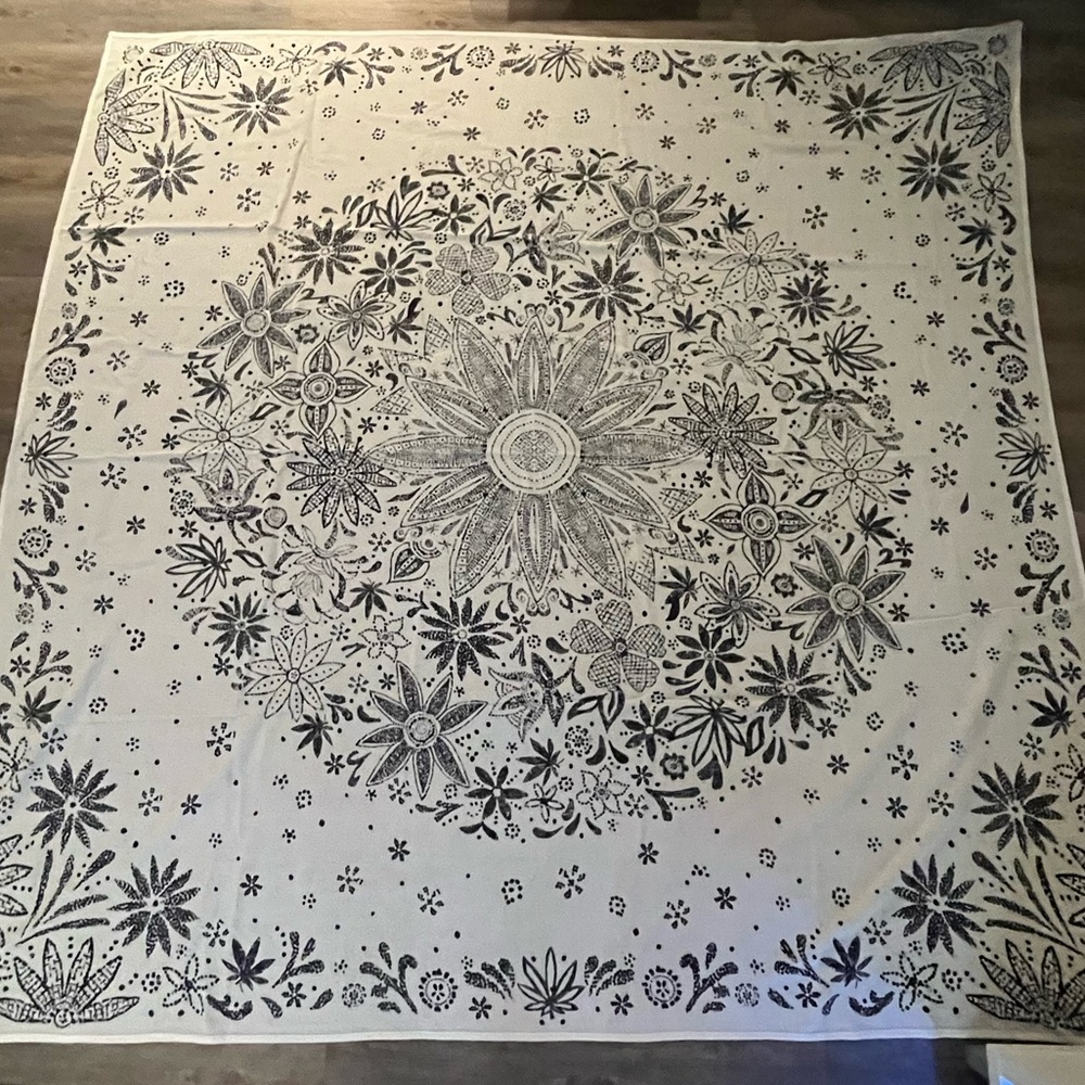 Black and white urban outfitters tapestry